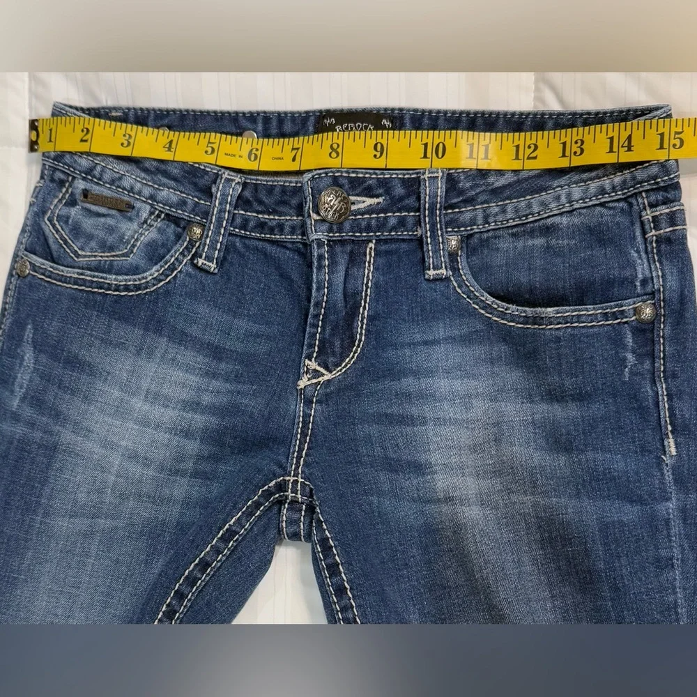 Rerock for Express Classic Blue Denim Jeans Boot Cut